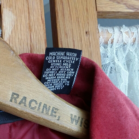 Relativity Red Suede Jacket XL - Picture 2 of 6